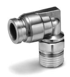 KQG2L08-03S  CONEXAO INSTANTANEA EM L DE INOX PARA TUBO 8 MM  EXTERNO  ROSCA 3/8 COM TEFLON - SERIE KFG         NCM :  73072200