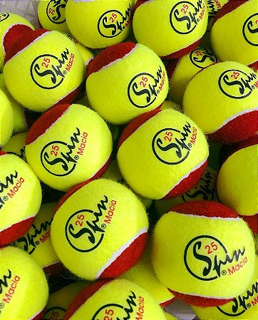 Embalagem com 6 bolas de tênis SPINMacia 25%