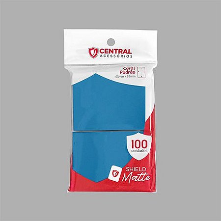 Central Shield - Matte: Azul