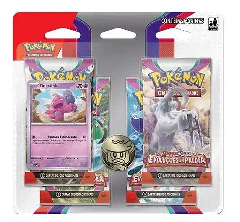 Pokémon Blister Quadruplo: TINKATINK Escarlate e Violeta Scarlet and Violet - EV2