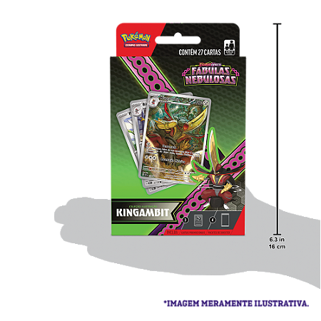 EV6.5 Coleção Ilustração Kingambit Fábulas Nebulosas Pokémon TCG