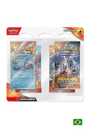Pokémon TCG Blister Quádruplo: QUAGSIRE FAGULHAS IMPETUOSAS Escarlate e Violeta Scarlet and Violet - EV8