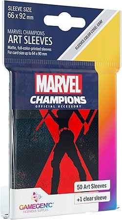Gamegenic Marvel Champions Sleeves Black Widow