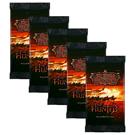 5x Booster Unidade The Hunted Flesh and Blood FAB