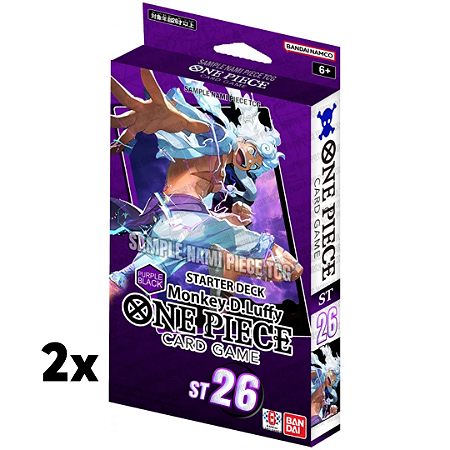 2x STARTER DECK -PURPLE/BLACK Monkey.D.Luffy- [ST-26]