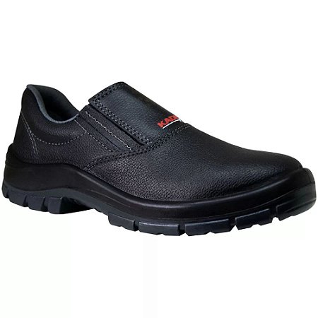 SAPATO KADESH COURO C/ELASTICO BCO