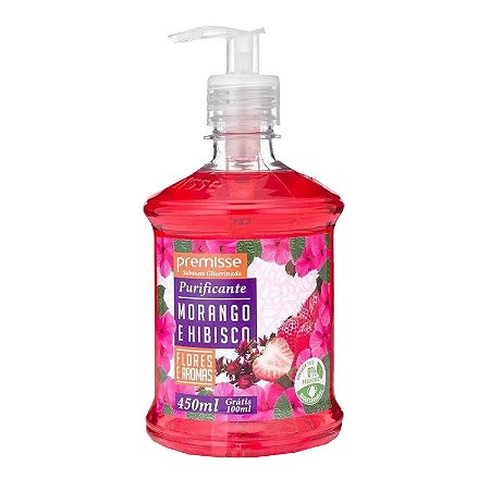 SABONETE LIQUIDO PAMP PREMISSE MORANGO 450ML