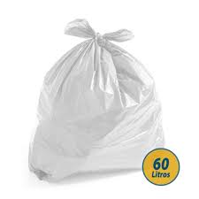 SACO PARA LIXO 60L TRANSPARENTE REFORÇADO C/4KG