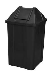 LIXEIRA QUAD. 100LT C/TP  VAI-VEM PTO