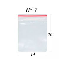 SACO ZIPER MBLIFE Nº7 14CMX20CM C/100