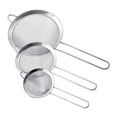 KIT DE PENEIRA INOX C/3