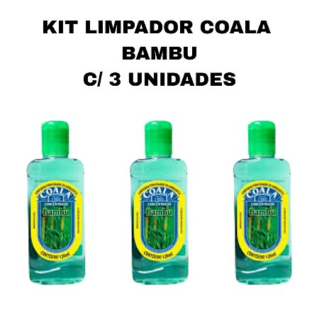 KIT COM 3 LIMPADORES PERFUMADOS COALA BAMBU 120ML