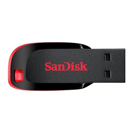 Pen Drive 64GB SanDisk Cruzer Blade, USB 2.0, Preto - SDCZ50-064G-B35