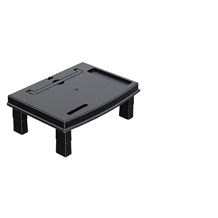 Suporte Ergonômico para Monitor e Notebook Reliza Ergonew 3, Ajuste com 3 Níveis de Altura, Preto