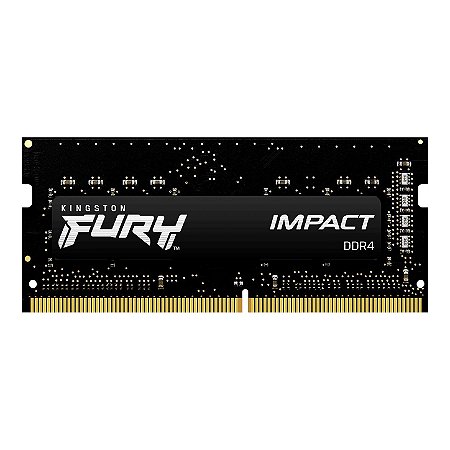 Memória Para Notebook Kingston Fury Impact, 8GB, 3200MHz, DDR4, CL20 - KF432S20IB/8