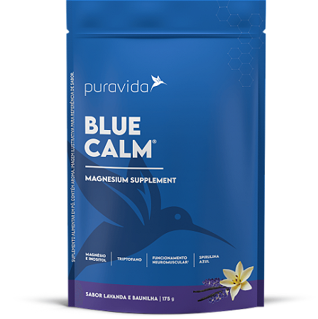 Blue Calm Magnesium Supplement Baunilha e Lavanda 175g