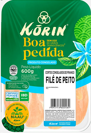 Filé de Peito Congelado Kôrin 600g