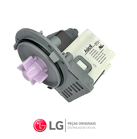 Bomba De Drenagem Lava E Seca LG 110V Wd12270r Wd1252r Eau61383518 Original