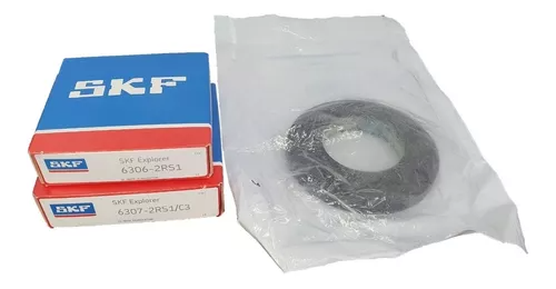 Kit Retentor + Rolamentos Para Lavadora Wf448 Wf461 WF431ABP/XAA