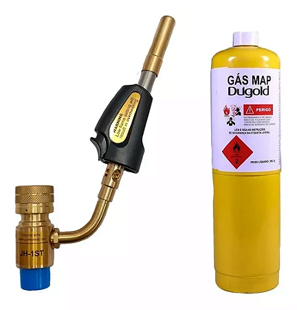 Kit Para Solda Refrigeração Maçarico Portátil Profissional Com gas