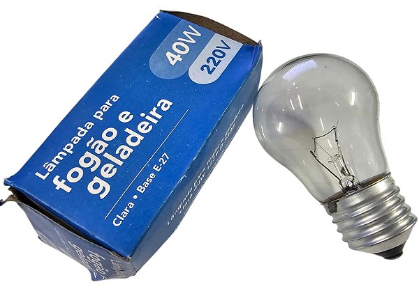Lampada 40W 220v E27 Para Fogao E Geladeira