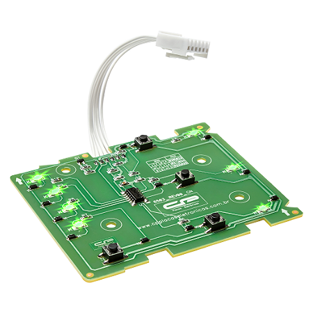 Placa Interface Compatível Lavadora Electrolux LE08 Led Verde (Bivolt)