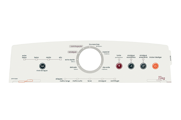 Painel Decorativo Lavadora Brastemp BWB11AB (Compatível)