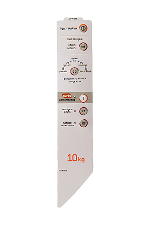 Painel Decorativo Lavadora Brastemp BWC10/BWG10 (Compatível)