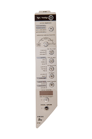 Painel Decorativo Lavadora Brastemp BWX09A (Compatível )