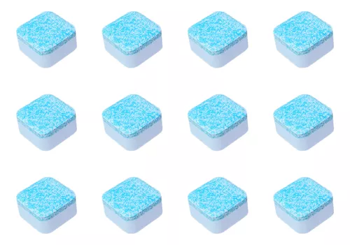 12 Tabletes Pastilhas Higieniza Limpa Maquina De Lavar Roupa