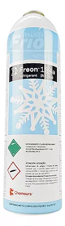 Gás Fluido Refrigerante R134a 1kg Automotivo E Doméstico