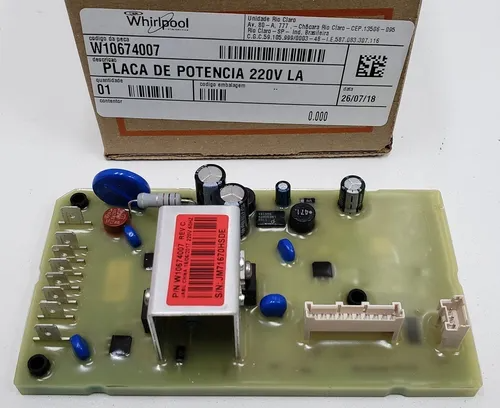 Placa Potencia Consul Brastemp Bwl11 Original 220v - W10674007