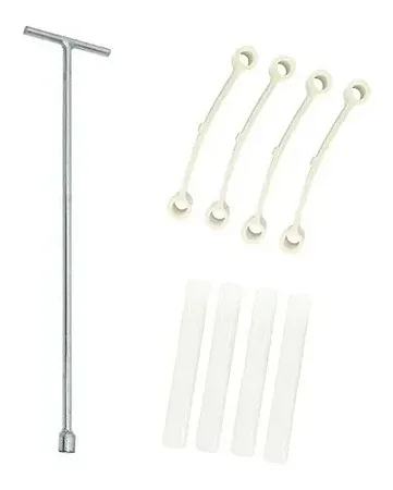 Chave T 10mm / 62cm + 4 Rolete + 4 Tirante Agitador Brastemp