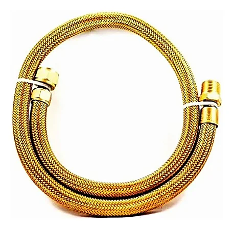 Mangueira Gás Metálica Cobre Flexível Fogão Glp Gn 1,5 Metros