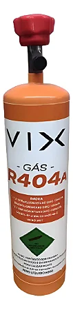 Fluido Gas R404a Refriger R404a Vix Cilindro De 650g C/ Válvula E Manopla