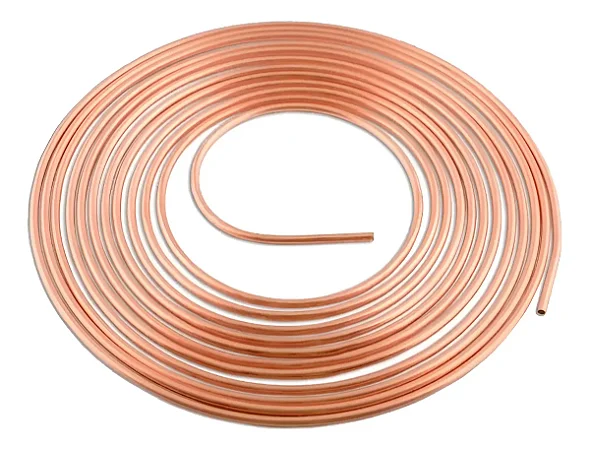 Tubo Cobre Flexível 1/4 6,35mm Panqueca C/ 15 Refrigeração