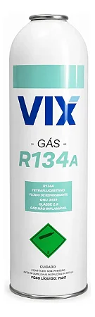 Fluido Refrigerante Gás R134a 750g Vix Ar Condicionado Automotivo