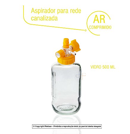 Aspirador para Rede Canalizada Ar Comprimido (vidro 500ml)