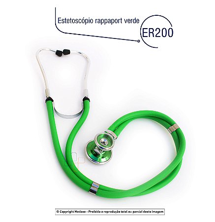 Estetoscópio Rappaport Verde ER200