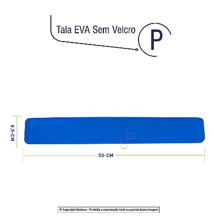 Tala EVA Sem Velcro P Azul