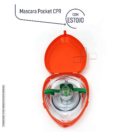 Mascara Pocket CPR com Estojo
