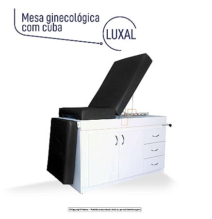 Mesa Ginecológica Luxal com gabinete SL