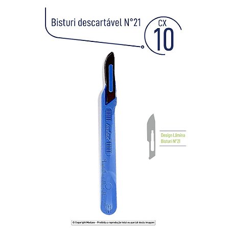 Bisturi Descartavél N°21 CX 10