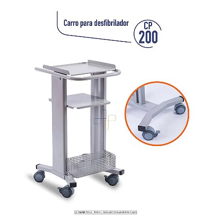 Carro Para Desfibrilador Modelo CP-200