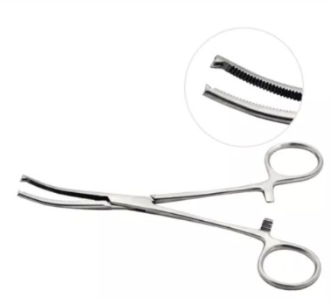Pinça Kocher curva 16CM