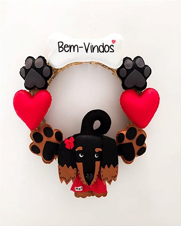 Guirlanda Clássica Boas-vindas com 1 Pet