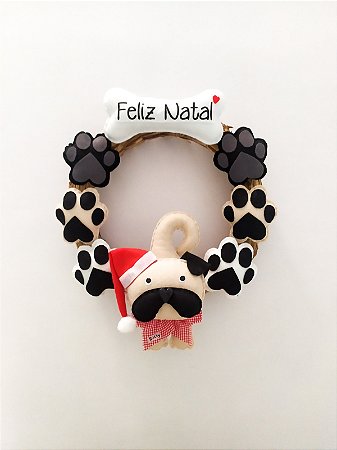 Guirlanda Patinhas Natalina com 1 Pet