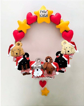 Guirlanda Natalina Estrelas com 6 pets