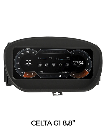 Painel Celta G1 Ghost Dashboard 8.8"