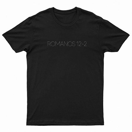 Camiseta Romano no 12 PRETA